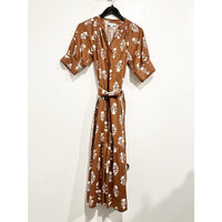 The Jane Dress in Chocolate Flower - Medium