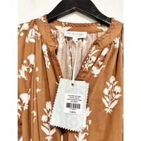 The Jane Dress in Chocolate Flower - Medium