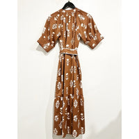 The Jane Dress in Chocolate Flower - Medium
