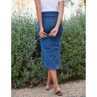 Donegal Unforgettable Midi Skirt in Medium Wash 1977 - 12