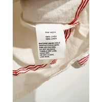 Palermo Embroidered Linen Blouse in Crème - XS