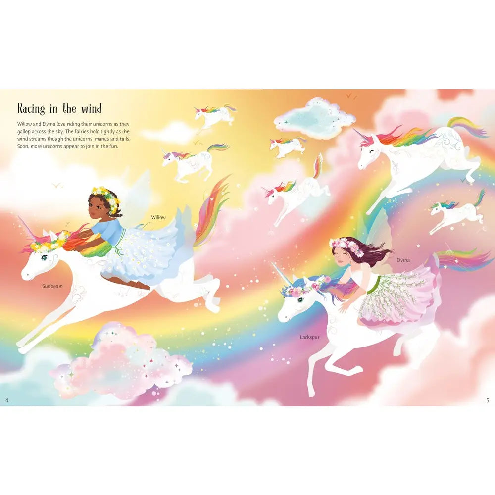 Sticker Dolly Dressing Rainbow Unicorns