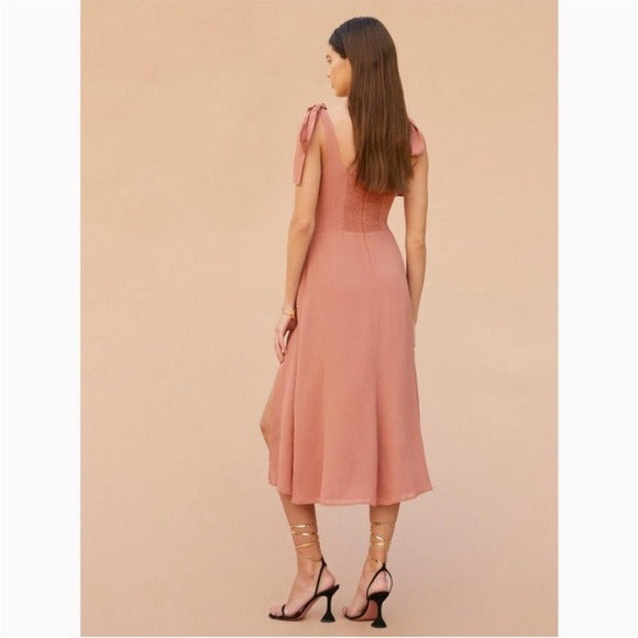Twilight Midi Dress in Praline