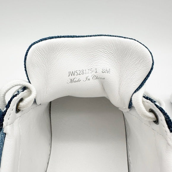 Bandana Embroidered Denim Sneakers