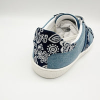 Bandana Embroidered Denim Sneakers