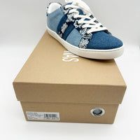 Bandana Embroidered Denim Sneakers