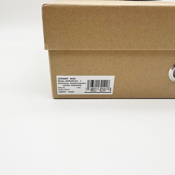 Bandana Embroidered Denim Sneakers