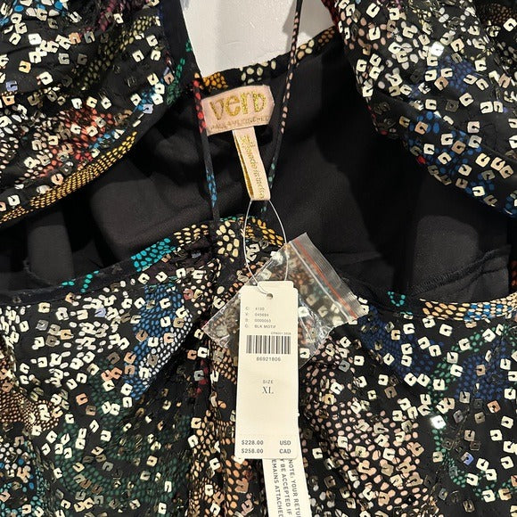 Verb by Pallavi Singhee Halter Cutout Sequin Midi Dress