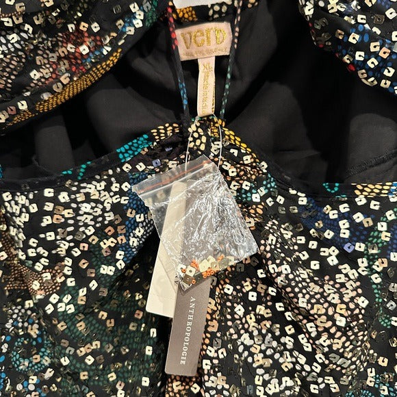 Verb by Pallavi Singhee Halter Cutout Sequin Midi Dress