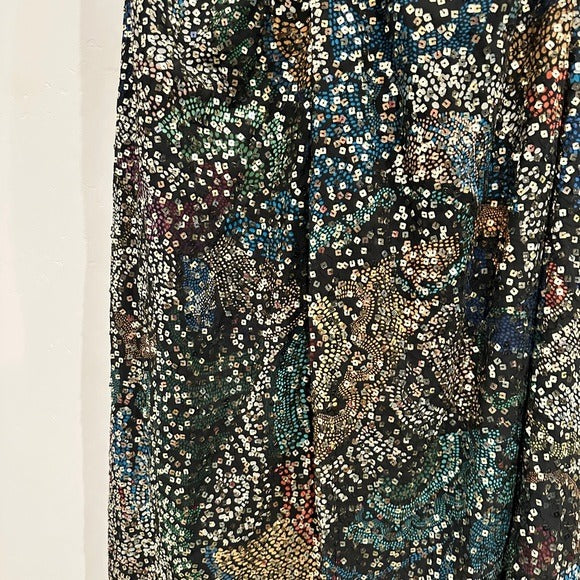 Verb by Pallavi Singhee Halter Cutout Sequin Midi Dress