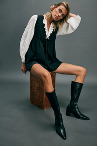 Webster Romper in Black Wash