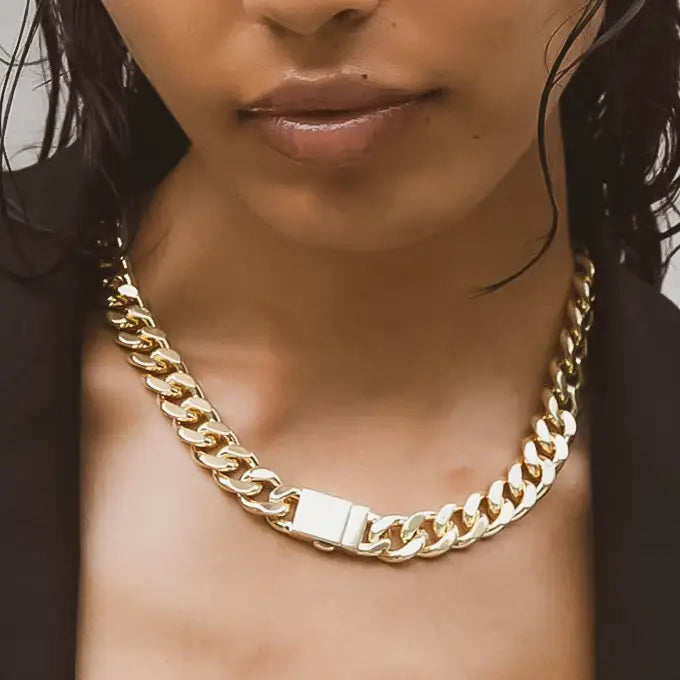 Will 18K Gold Classic Bold Chain Necklace