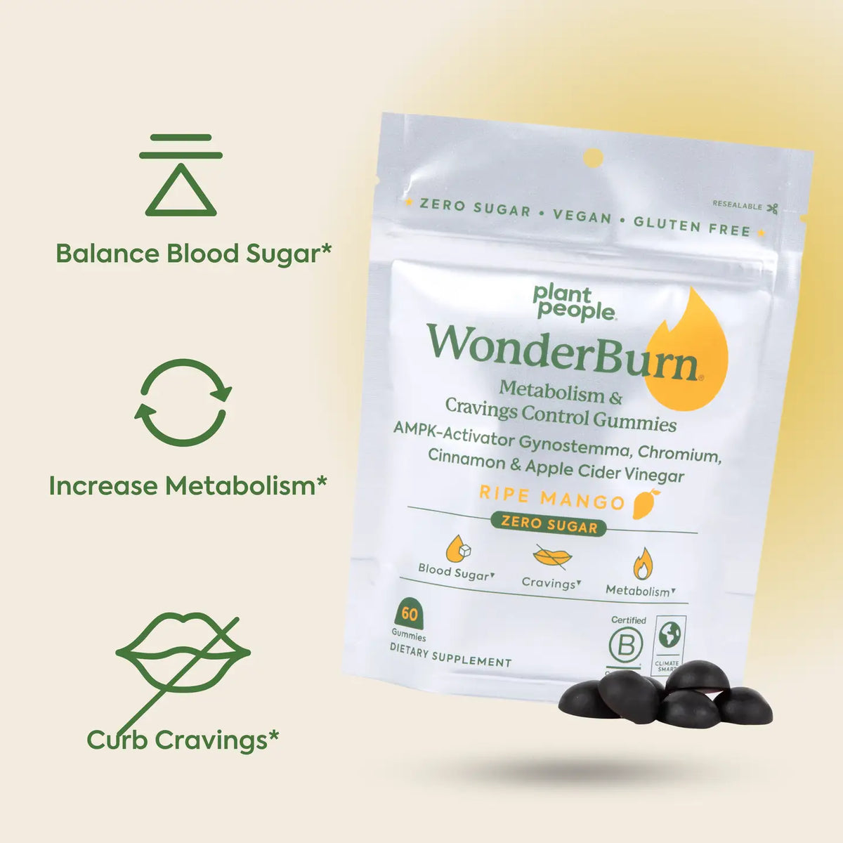 Wonderburn Metabolism & Cravings Control Gummies