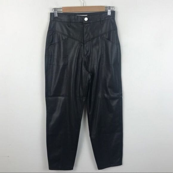 80's Corsy Faux Leather Pants