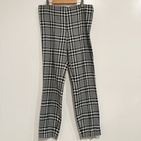 Honolulu Plaid Skinny Pant in Black/White/Blue Size 12