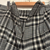 Honolulu Plaid Skinny Pant in Black/White/Blue Size 12