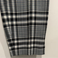 Honolulu Plaid Skinny Pant in Black/White/Blue Size 12