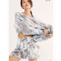 Free People Kelly Washed Set in Ocean Size XS
