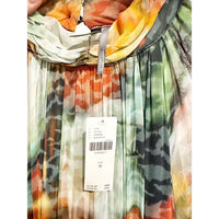 The Somerset Maxi Dress: Long-Sleeve Mock-Neck Chiffon - Medium