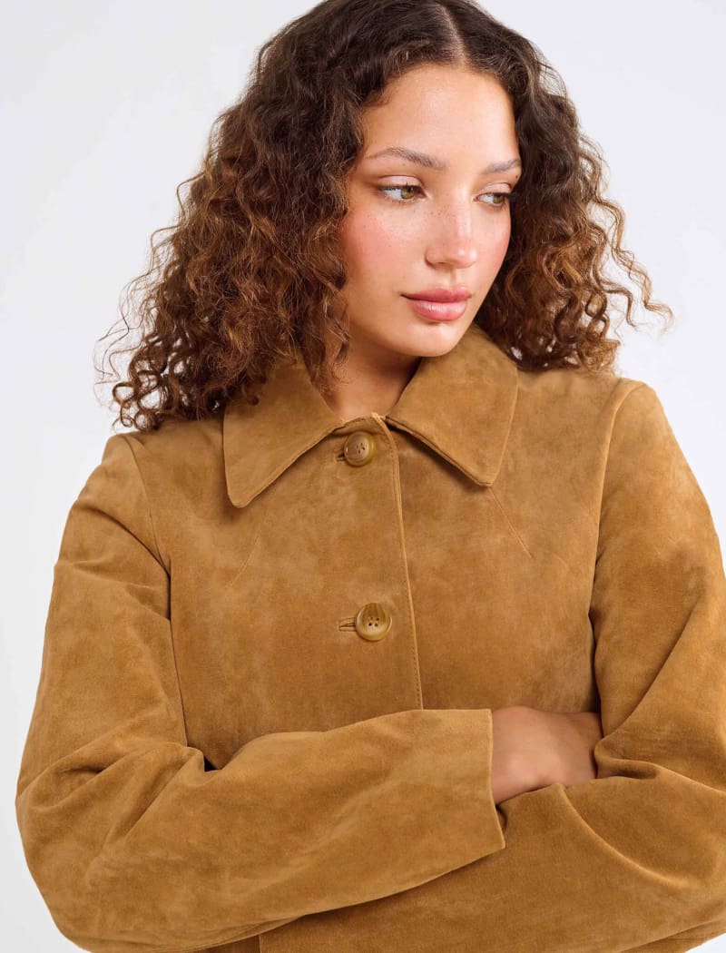 Yellowstone Jacket in Saddle Suede