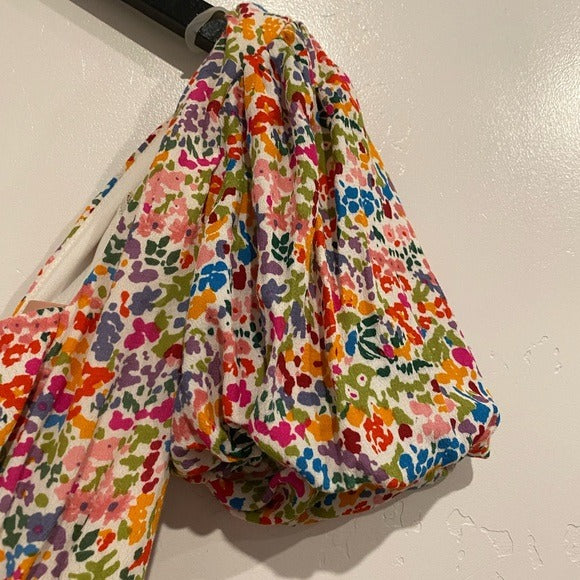 Linds Midi Dress in Rainbow Fields Size XS