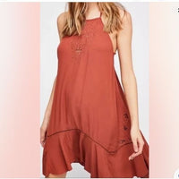 Heat Wave Tunic Dress in Terracotta Size XS