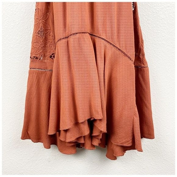 Heat Wave Tunic Dress in Terracotta Size XS