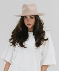 Zephyr Rancher Hat in Cream