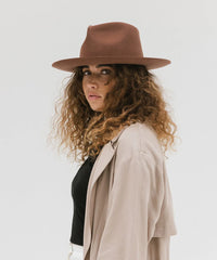 Zephyr Rancher Hat in Dark Oak